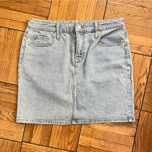 Mossimo Supply Co. Light Wash Denim Mini Skirt